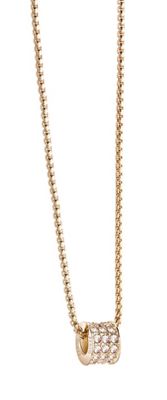 Guess Gold plated pave bead necklace
